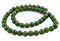 The Bead Chest Nephrite Jade Beads: Round Dark Green Beading Stones for Jewelry Makers, Full Strand